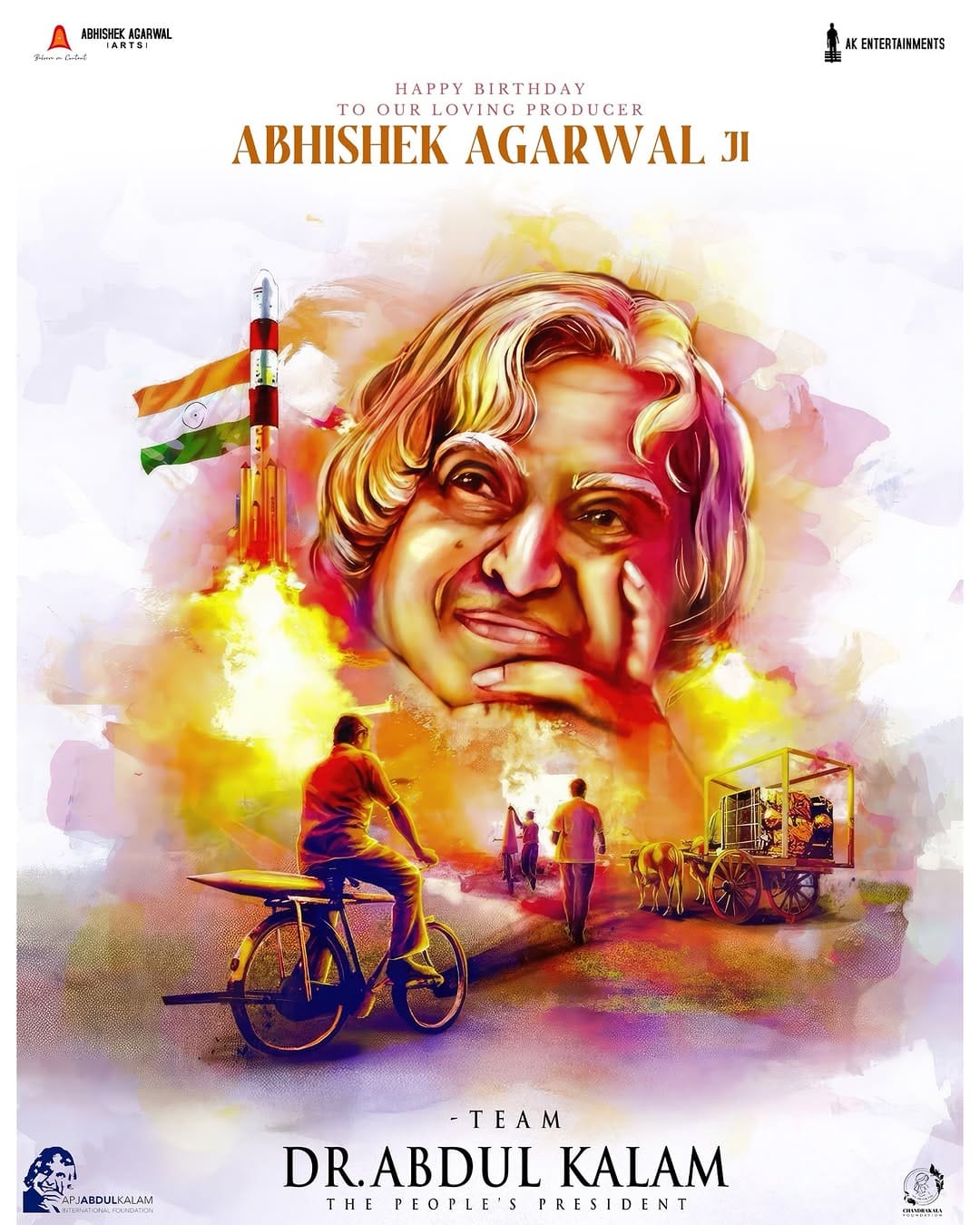अभिषेक अग्रवाल के जन्मदिन पर डॉ. ए.पी.जे. अब्दुल कलाम की बायोपिक का नया पोस्टर हुआ जारी