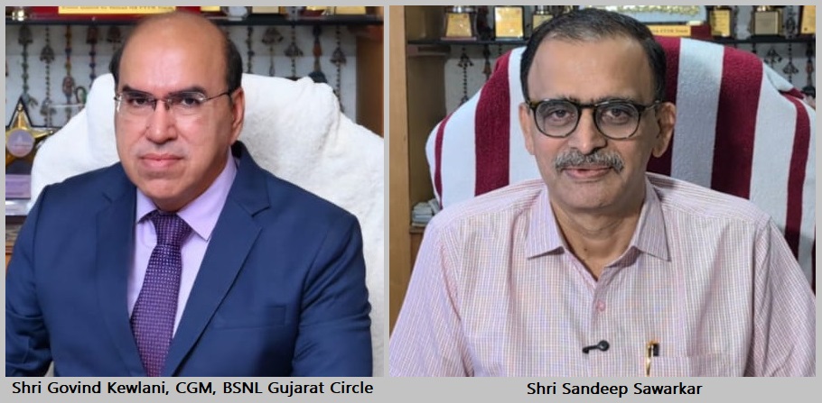 BSNL गुजरात ने श्री संदीप सावरकर को दी भावभीनी विदाई, श्री गोविंद केवलानी का किया हार्दिक स्वागत