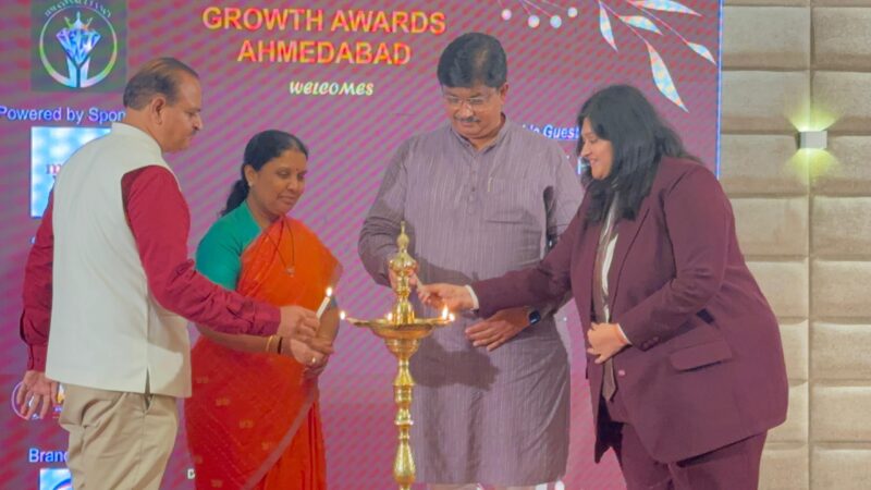 भारत का प्रतिष्ठित ग्रोथ अवॉर्ड शो अहमदाबाद में भव्य रूप से आयोजित हुआ