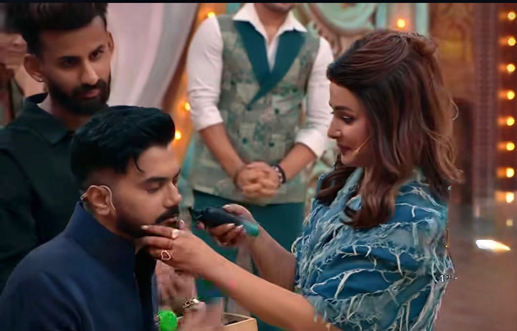 कलर्स के शो ‘धमाल विद पति पत्नीऔर पंगा’ में अब समय है मेकओवरका! गुरमीत चौधरी नेकराया पियर्सिंग और रॉकी जायसवाल नेशेव कीअपनी दाढ़ी!