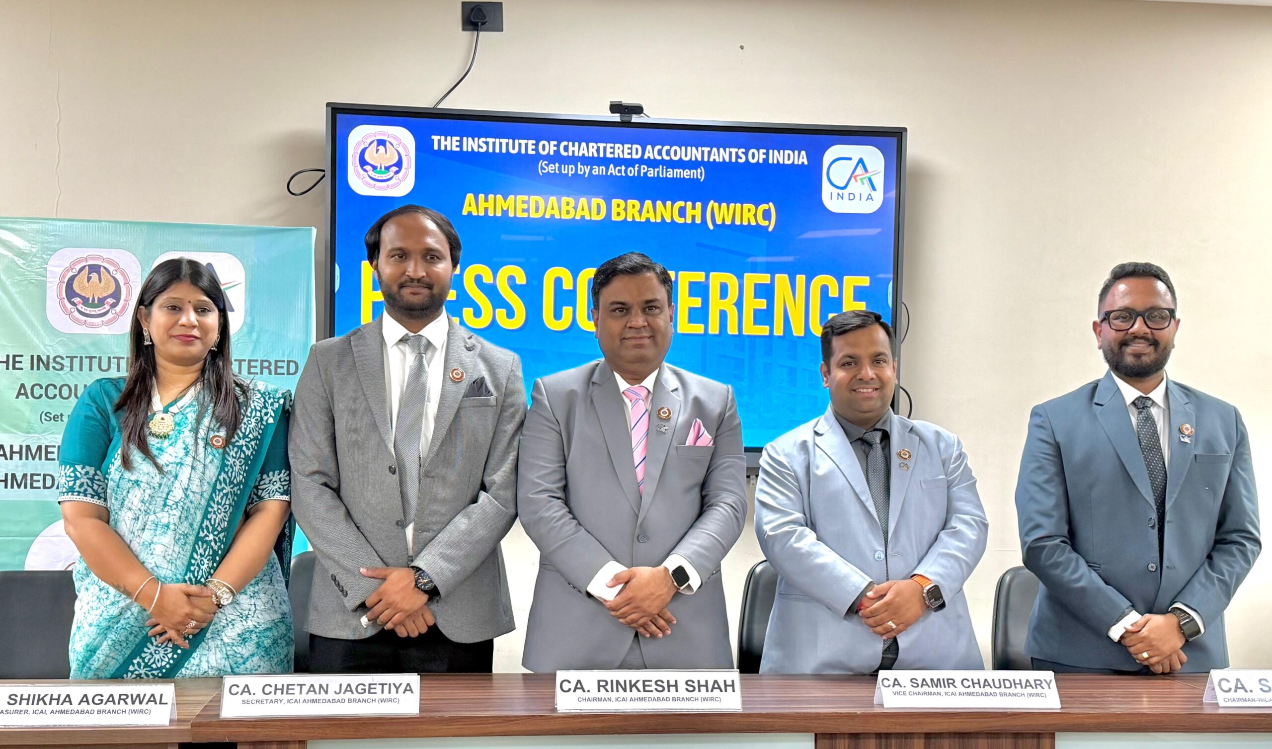 सीए (CA) के लिए वैश्विक अवसर: सीए रिंकेश शाह आईसीएआई (ICAI) अहमदाबाद के नवनिर्वाचित अध्यक्ष बने