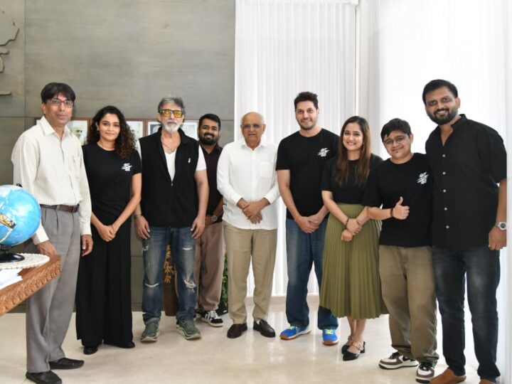 गेट सेट जो फिल्म की चिरंजीवी टीम ने सीएम भूपेंद्र पटेल से मुलाकात की, सीएम ने फिल्म टीम के राहत कार्यों की तारीफ की