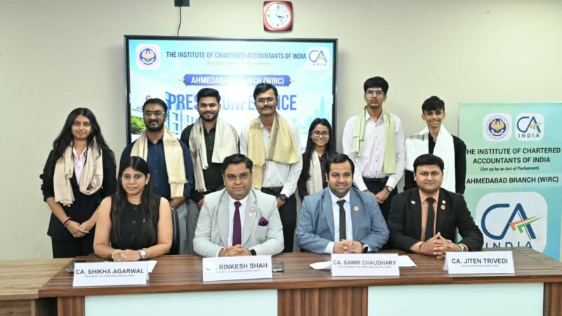 सितंबर2026 सीएइंटरमीडिएटपरीक्षामेंअहमदाबादकेंद्रकाशानदारप्रदर्शन; 7 छात्रोंनेऑल-इंडियारैंकहासिलकी
